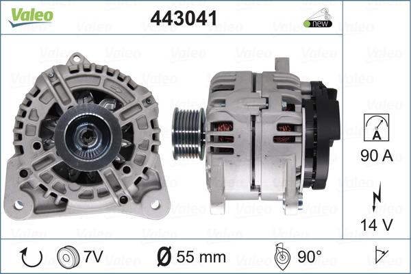 Valeo 443041 - Генератор avtokuzovplus.com.ua