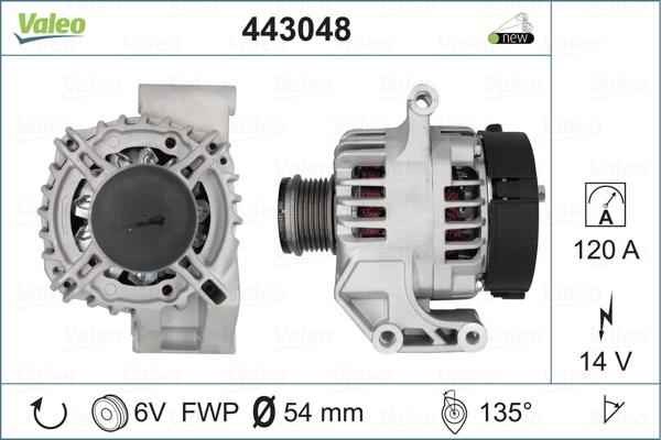 Valeo 443048 - Генератор avtokuzovplus.com.ua