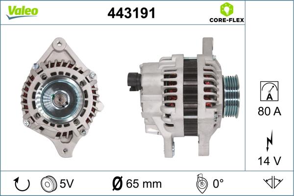 VALEO 443191 - Генератор autocars.com.ua