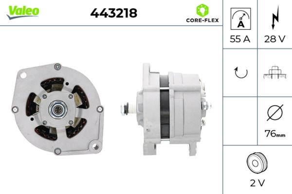 VALEO 443218 - Генератор autocars.com.ua