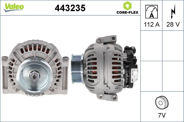 VALEO 443235 - Генератор autocars.com.ua