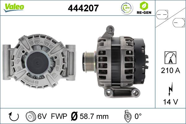 VALEO 444207 - Генератор autocars.com.ua