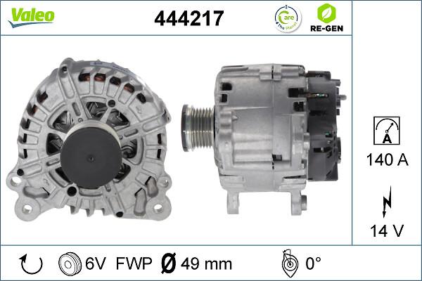 VALEO 444217 - Генератор autocars.com.ua