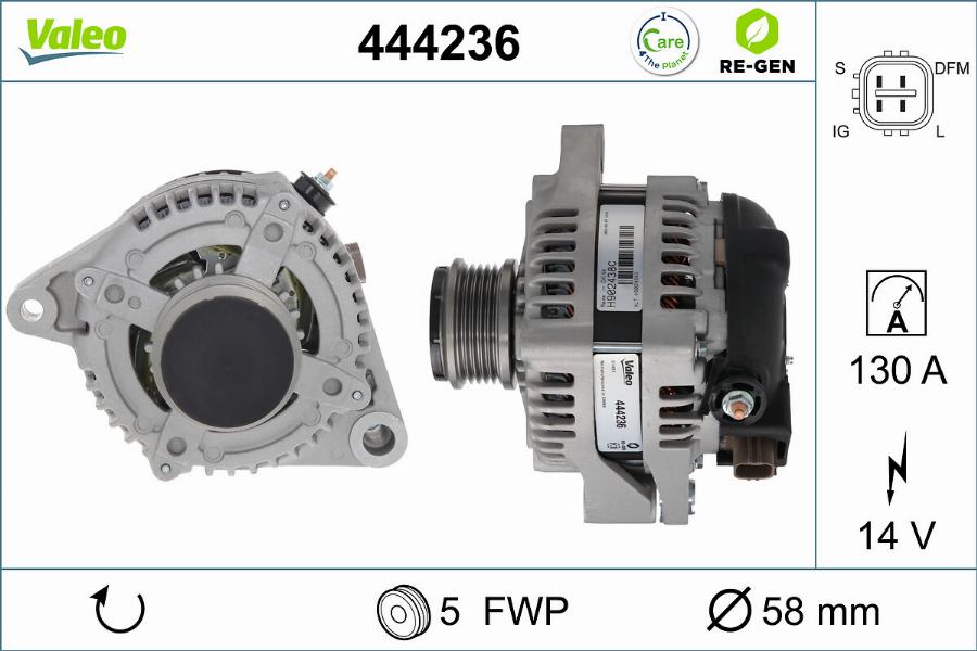 Valeo 444236 - Генератор autodnr.net