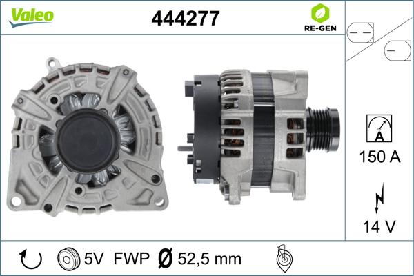 Valeo 444277 - Генератор autocars.com.ua