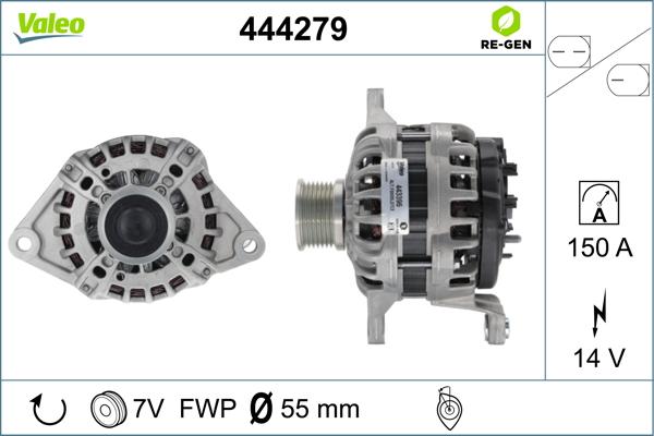 Valeo 444279 - Генератор avtokuzovplus.com.ua