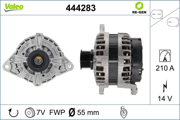 Valeo 444283 - Генератор autocars.com.ua