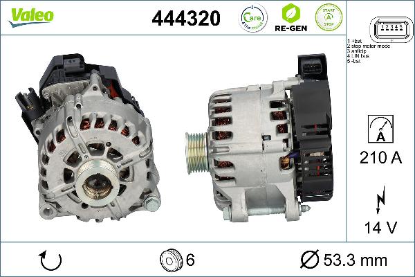 VALEO 444320 - Генератор autocars.com.ua