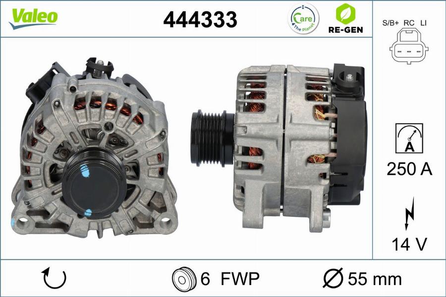 Valeo 444333 - Генератор avtokuzovplus.com.ua