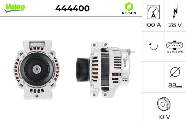 VALEO 444400 - Генератор autocars.com.ua