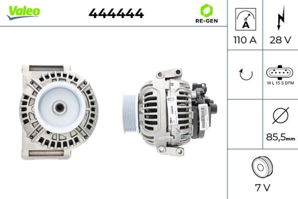 VALEO 444444 - Генератор autocars.com.ua