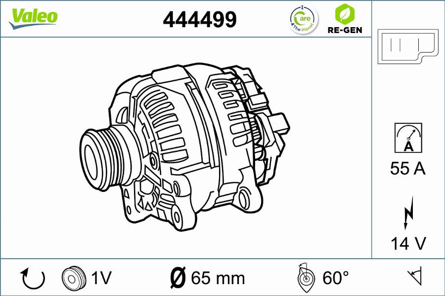 Valeo 444499 - Генератор avtokuzovplus.com.ua