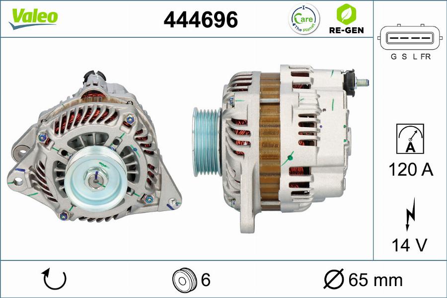 Valeo 444696 - Генератор autodnr.net