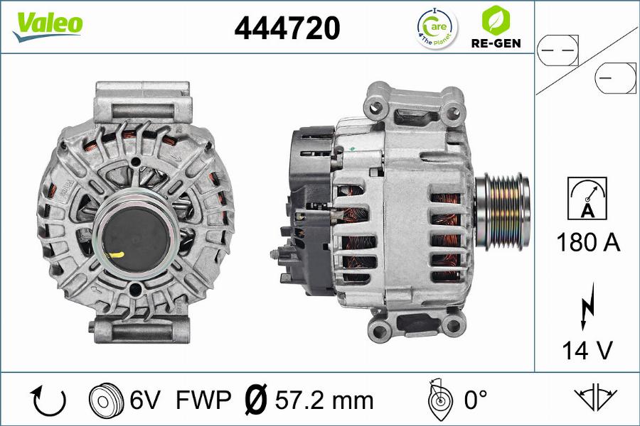 Valeo 444720 - Генератор autodnr.net