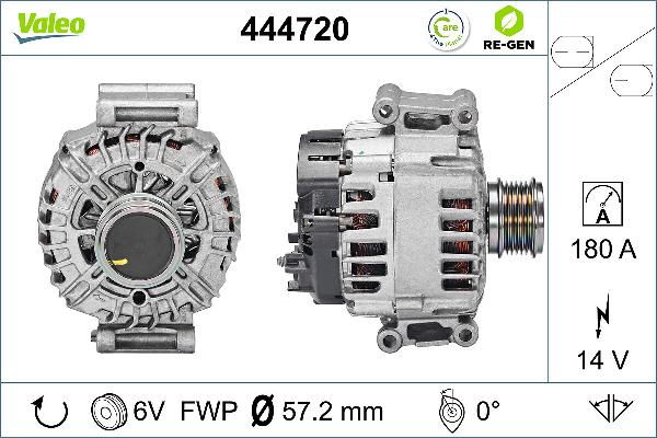 VALEO 444720 - Генератор autocars.com.ua