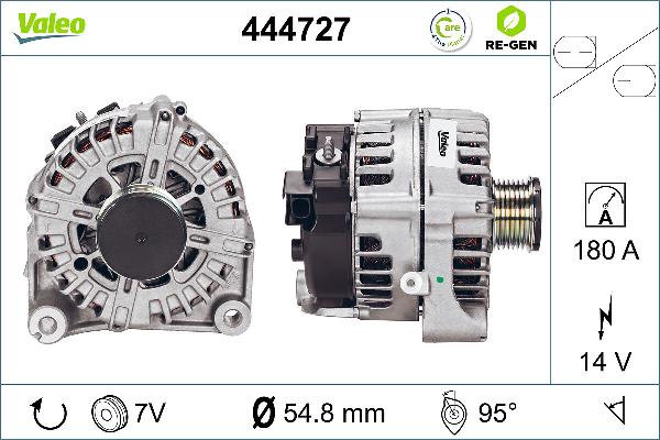 VALEO 444727 - Генератор autocars.com.ua