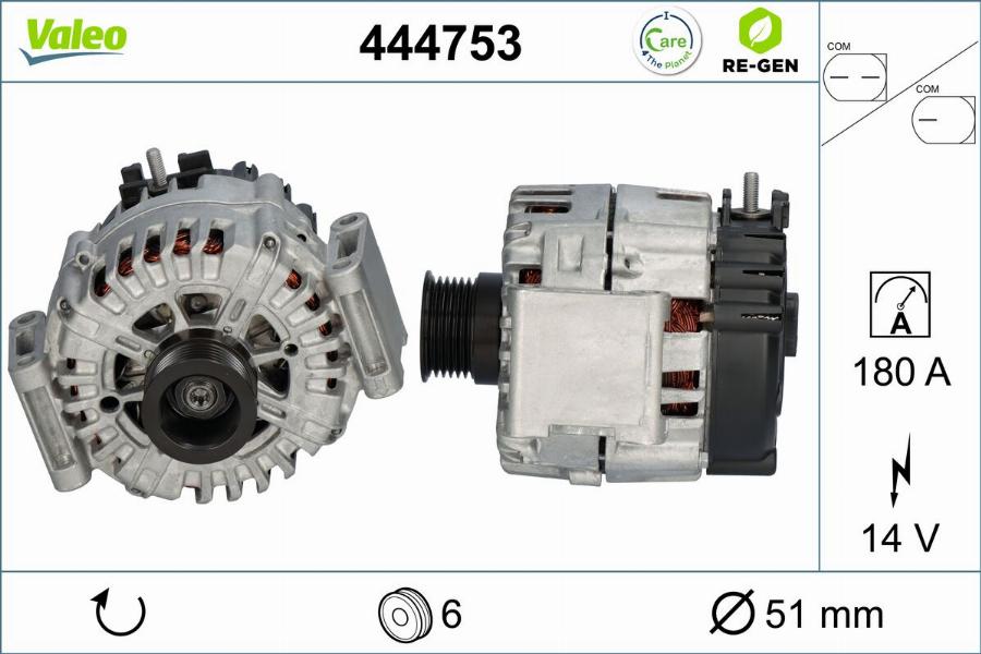 Valeo 444753 - Генератор autodnr.net