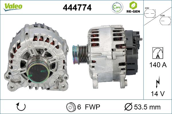 VALEO 444774 - Генератор autocars.com.ua
