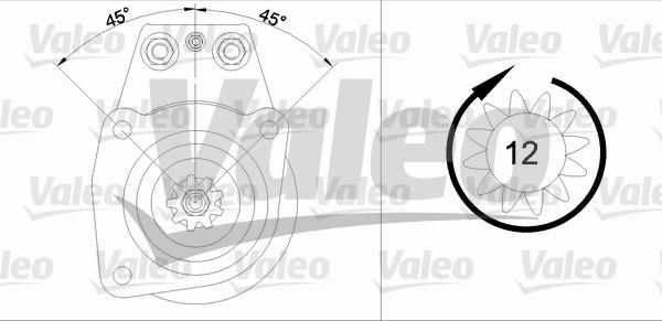 Valeo 455502 - Стартер autocars.com.ua