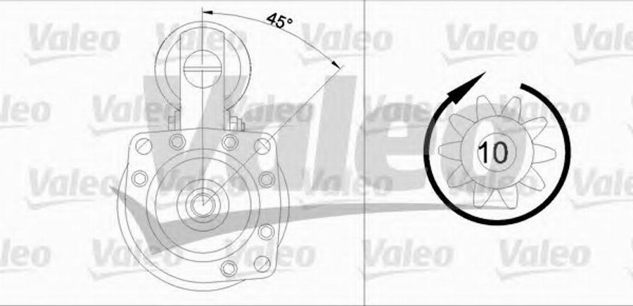 Valeo 455 504 - Стартер autodnr.net