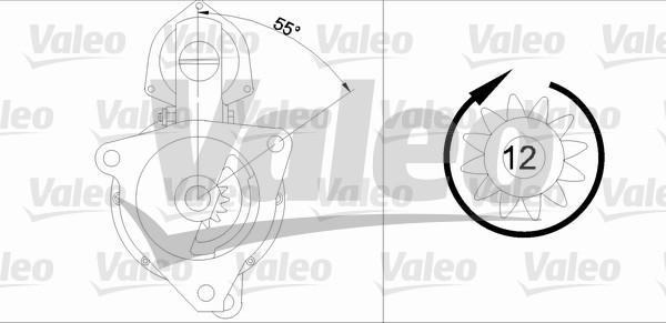 Valeo 455510 - Стартер autocars.com.ua