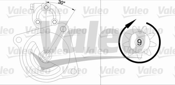 Valeo 455518 - Стартер autocars.com.ua