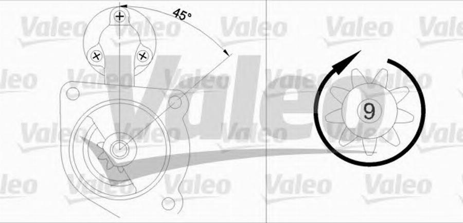 Valeo 455521 - Стартер autodnr.net