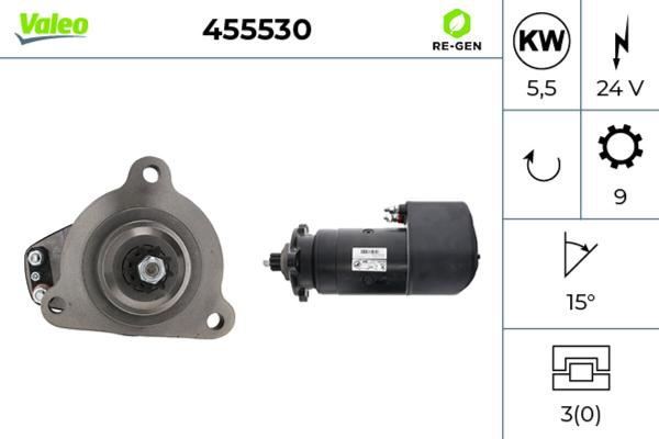 VALEO 455530 - Стартер autocars.com.ua