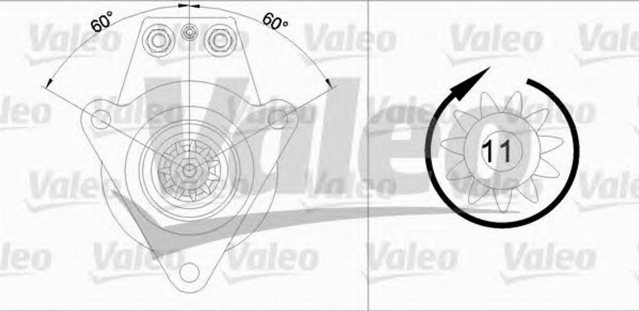 Valeo 455 535 - Стартер autocars.com.ua