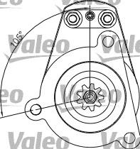 Valeo 455541 - Стартер autocars.com.ua