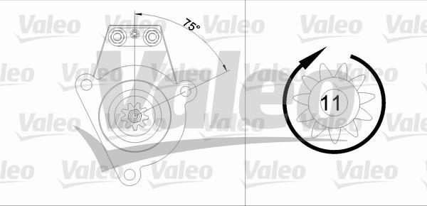 Valeo 455542 - Стартер autocars.com.ua