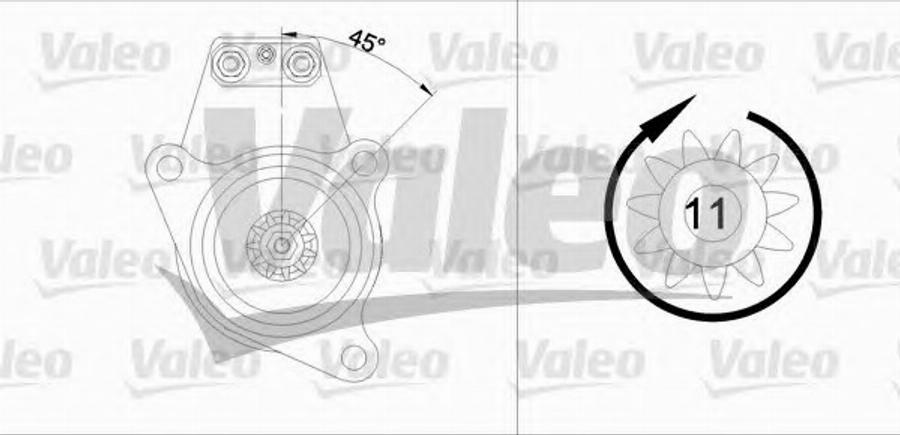 Valeo 455 543 - Стартер autocars.com.ua