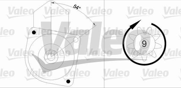 Valeo 455547 - Стартер autocars.com.ua