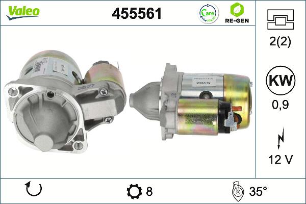 VALEO 455561 - Стартер autocars.com.ua