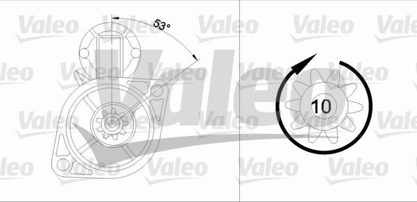 Valeo 455563 - Стартер autocars.com.ua