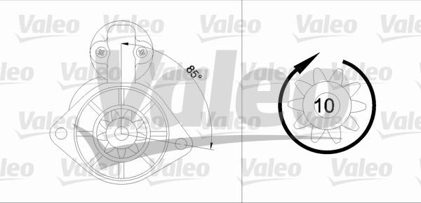 Valeo 455584 - Стартер autocars.com.ua