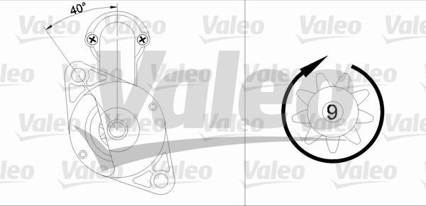 Valeo 455585 - Стартер autocars.com.ua