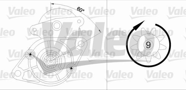 Valeo 455587 - Стартер autocars.com.ua