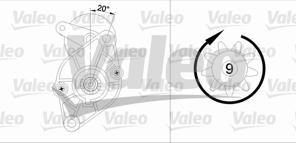 Valeo 455590 - Стартер autocars.com.ua