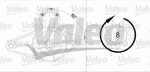 Valeo 455600 - Стартер avtokuzovplus.com.ua