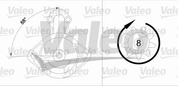 Valeo 455613 - Стартер autocars.com.ua