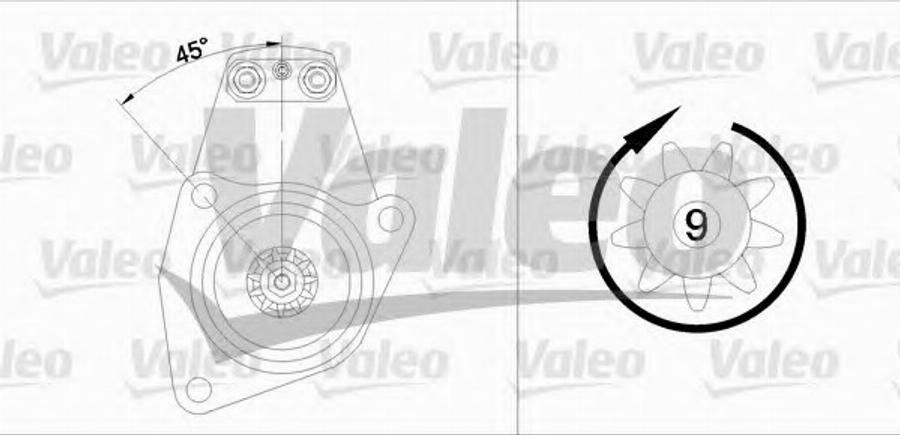 Valeo 455615 - Стартер autodnr.net