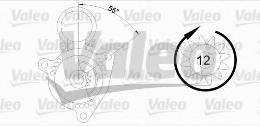 Valeo 455627 - Стартер autocars.com.ua