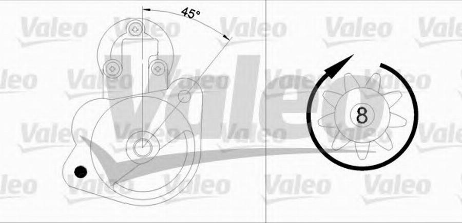 Valeo 455630 - Стартер autodnr.net