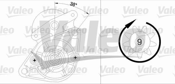 Valeo 455638 - Стартер autocars.com.ua