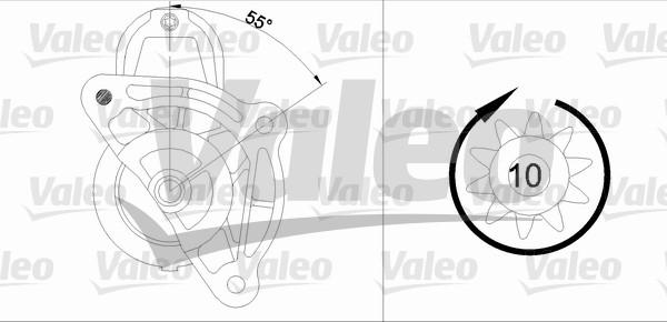 Valeo 455687 - Стартер autocars.com.ua