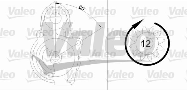 Valeo 455702 - Стартер autocars.com.ua