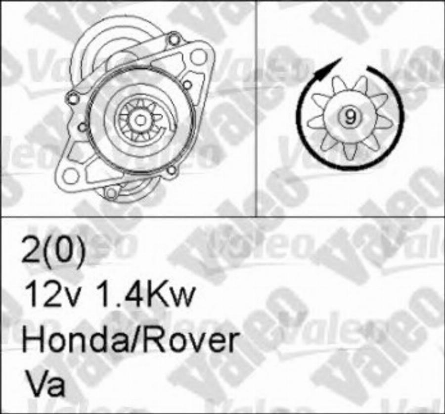 Valeo 455713 - Стартер autodnr.net