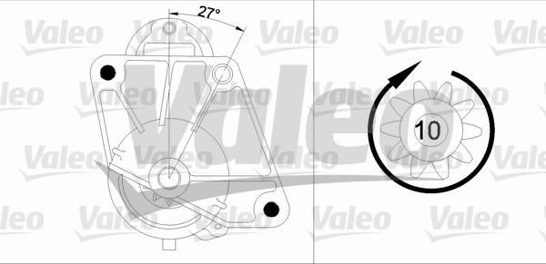 Valeo 455741 - Стартер autocars.com.ua