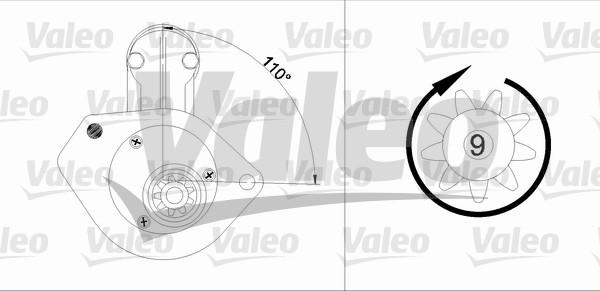 Valeo 455743 - Стартер autocars.com.ua